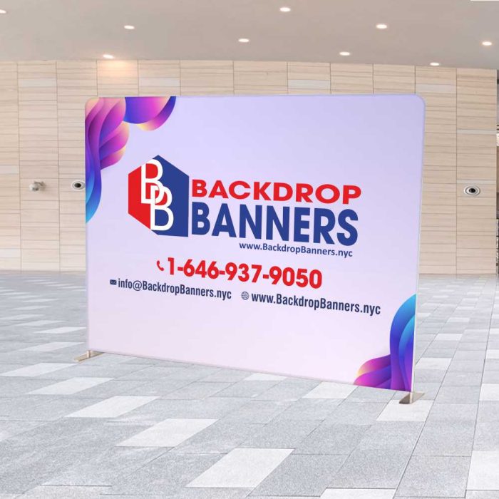 10 ft Straight Tension Fabric Display