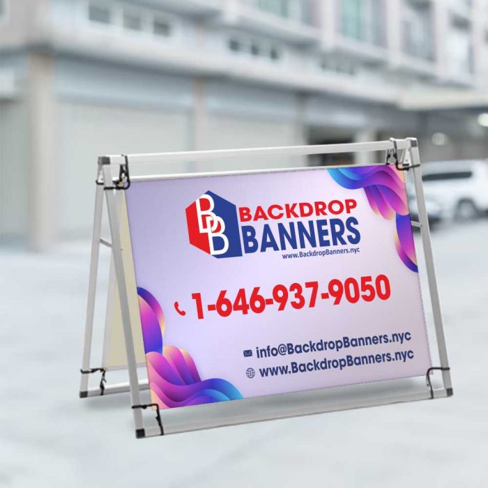 4ft A Frame Banner Stand