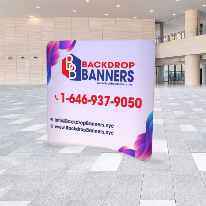 8 ft Curve Tension Fabric Display