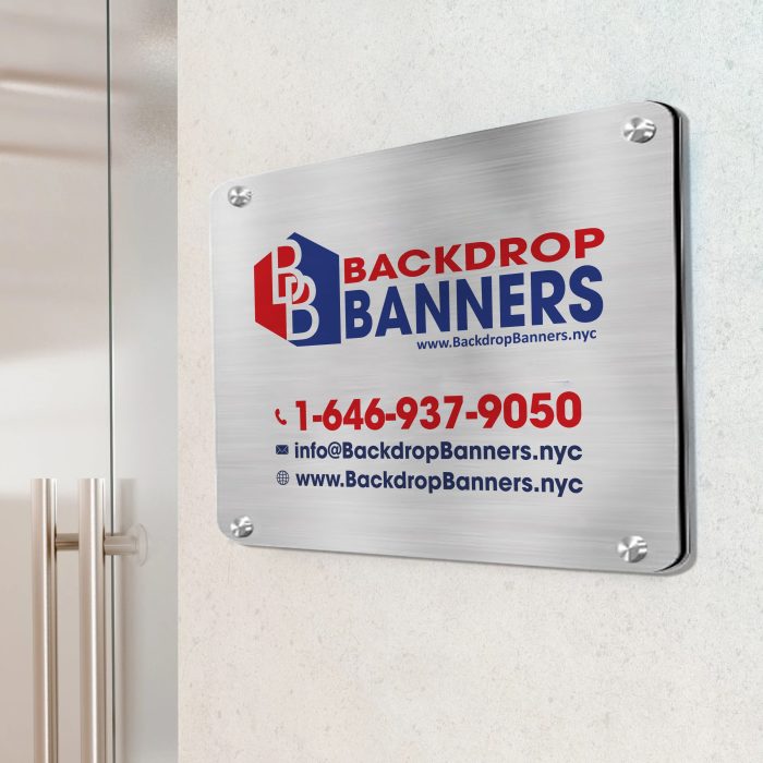 Brushed Aluminum Signs in NYC